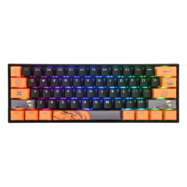 Teclado Gamer Mecánico Alámbrico RGB Naruto (KX-400)