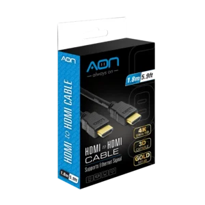 Cable AON DisplayPort (M) a HDMI (M) 2.0 6 FT Gold Platted 4K