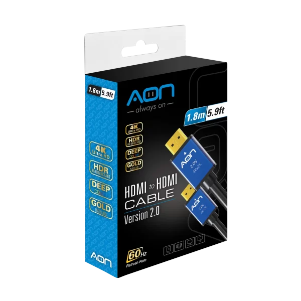 AON Cable HDMI  a HDM 1.8 Mts V2 4K Gold Platted