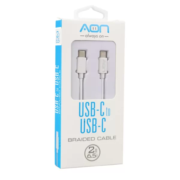 Cable Tipo  C a Tipo C de Carga Blanco 2 M
