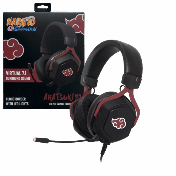 AON Audifonos  USB-A Gamer Naruto AKATSUKI HX-200 (7.1 SR) - Imagen 4