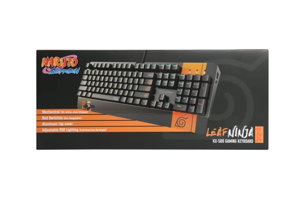Teclado USB-A Naruto Leaf Ninja KX-500 (RGB)