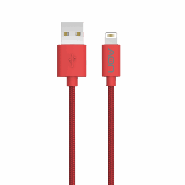 Cable USB-A a Lightning (Nylon - Rojo) de 2m - Imagen 3
