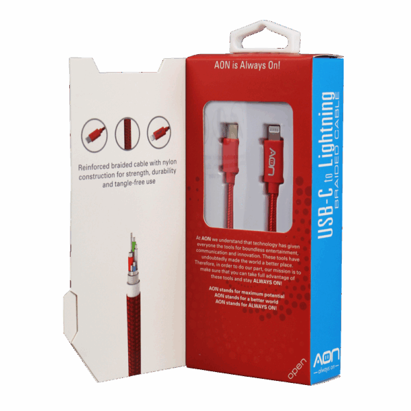 USB-C a Lightning (Nylon-Rojo) 3m - Imagen 4