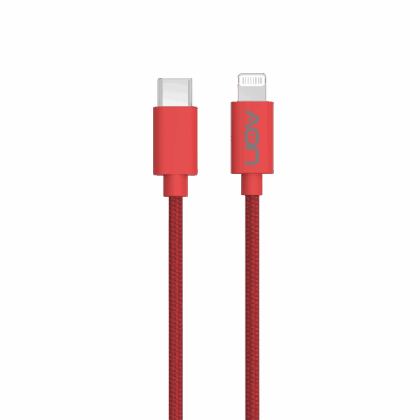 USB-C a Lightning (Nylon-Rojo) 3m - Imagen 2