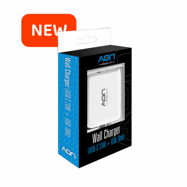 Cargador de Pared USB-C 20W & USB 18W