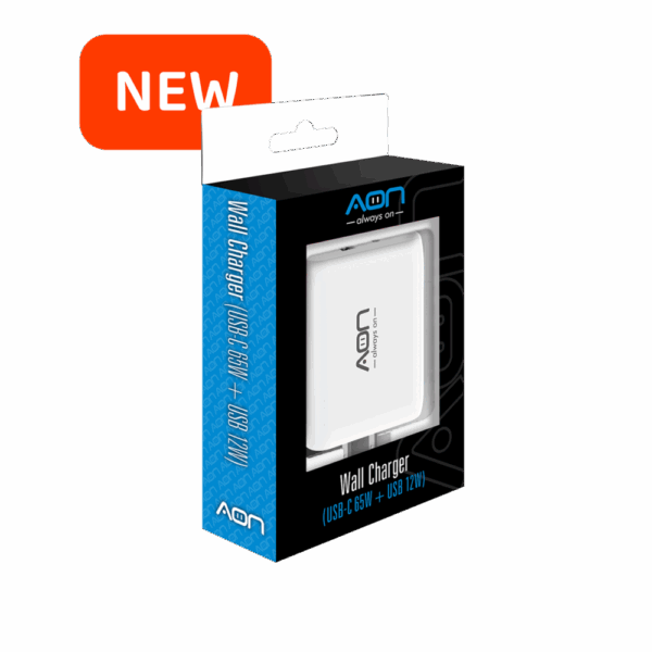 Cargador de Pared USB-C 65W & USB 12W
