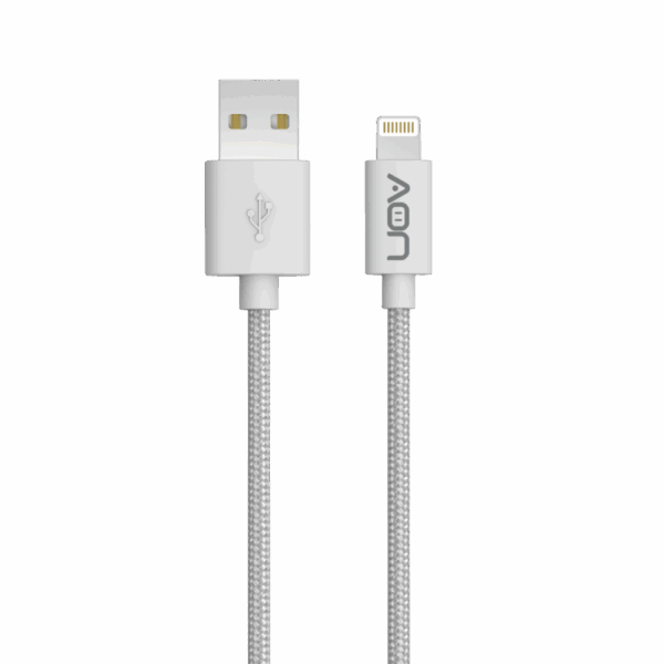 Cable USB-A a Lightning (Nylon - Blanco) de 2m - Imagen 3