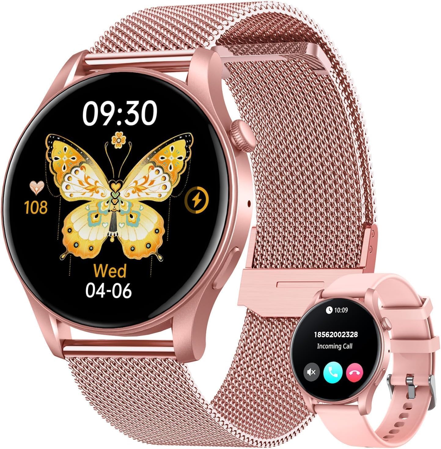 ARGOM Reloj Inteligente SKEIWATCH C30 Touch Gold&Pink (ARG-WT-6030GR) - Imagen 2