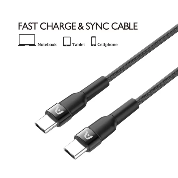 Cable Tipo C a Tipo C para carga rápida 65W 3M - Imagen 5