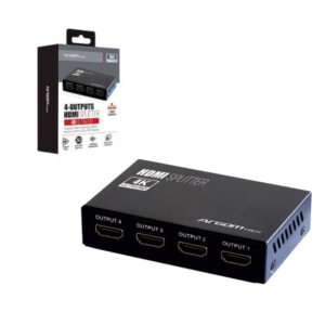 ARGOM Spliter HDMI 4 Puertos - Plug &  Play Full HD - (ARG-AV-5114)