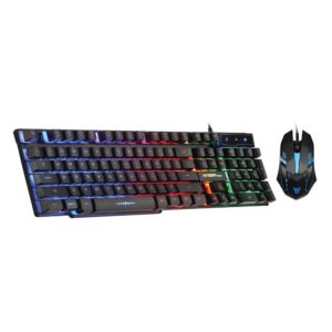 ARGOM Teclado y Mouse USB Gamer COMBAT -  (ARG-KB-2051BK)