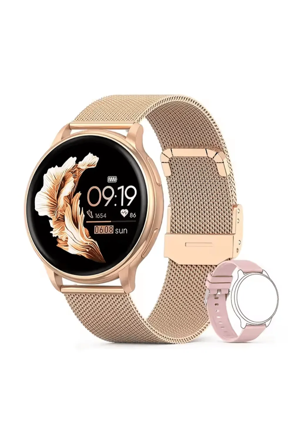 ARGOM Reloj Inteligente SKEIWATCH C30 Touch Gold&Pink (ARG-WT-6030GR)