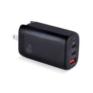 ARGOM Cargador de pared Tipo C + USB con enchufe de 65W