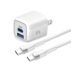 ARGOM Cargador de pared Tipo-C + USB-A PD Dual 38W