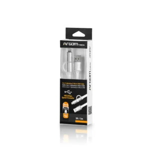 ARGOM Cable 2 en 1 Lightning y Micro USB