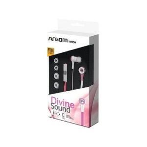 ARGOM Audifono con Microfono Plug 3.5mm pink