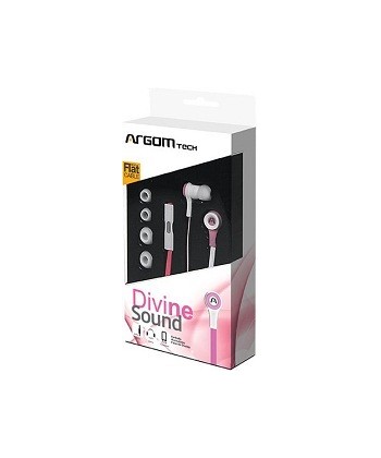 ARGOM Audifono con Microfono Plug 3.5mm pink