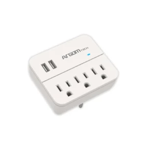 Regleta de Pared 3 Tomas + 2 USB (ARG-AC-0266WT)