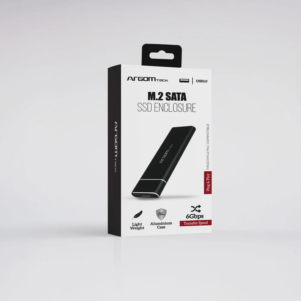 ARGOM Enclosure USB 3.0 para M.2 SSD SATA