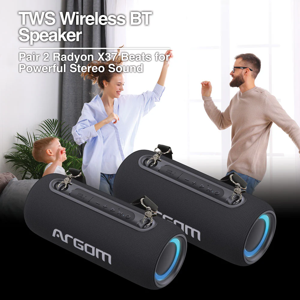 ARGOM Parlante RADYON X37 TWS 10W - BlueTooth - Imagen 3