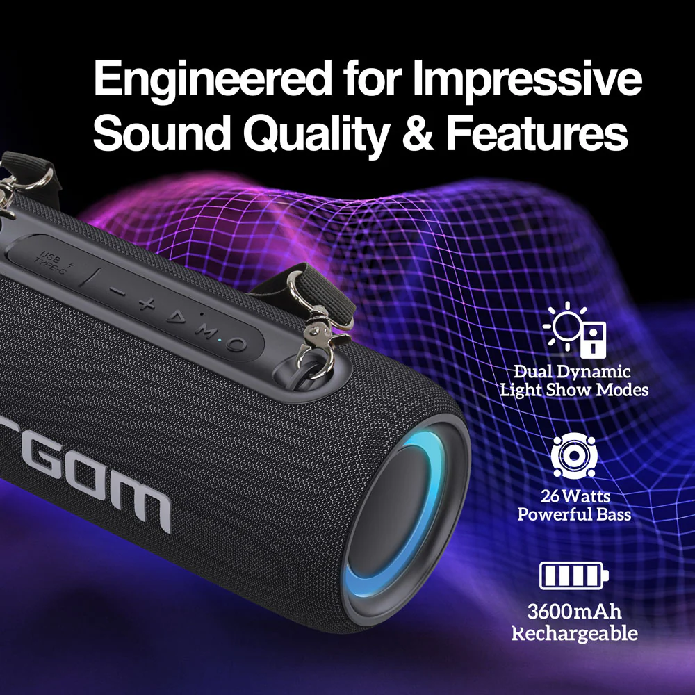 ARGOM Parlante RADYON X37 TWS 10W - BlueTooth - Imagen 2