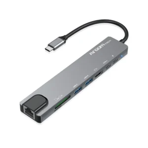 ARGOM Docking Tipo-C 8 en 1 1xHDMI + 1xTipo-C + 2xUSB3.0 + 1xRJ45 +SD