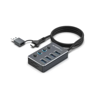 Mini Hub USB 3.0 + Tipo-C de 4 Puertos USB 3.0 - ARG-UB-0190