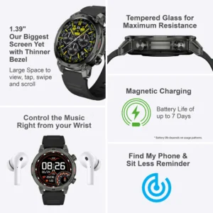 Reloj Inteligente SKEIWATCH C70 Touch - ARG-WT-6070BK