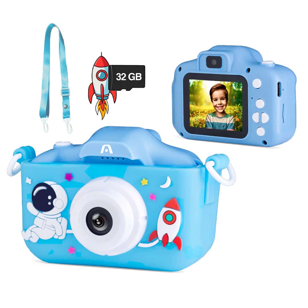 ARGOM Camara Digital Magic PIX 81 Kids Dual LEN Blue (ARG-AC-9181BL)
