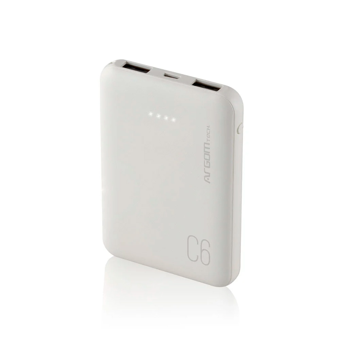 PowerBank con Puerto USB - 6000 mAh - ARG-PB-1136WT