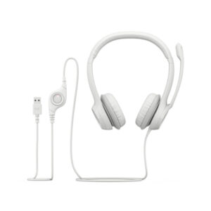 Logitech Audifonos con Mic H390 USB-A Blanco - 981-001285