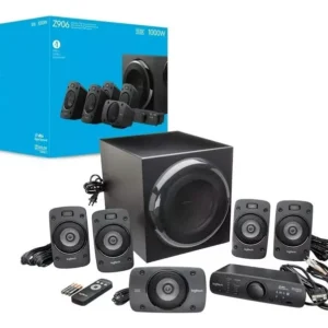 Logitech Parlantes Z906 5.1 (RCA/Digital/Plug) 1000W (pico) 500RMS- (980-000467)