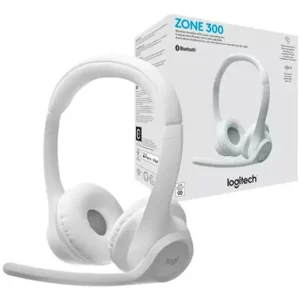 Logitech Audifonos Mic con Microfono BT ZONE 300 Blanco - 981-001416
