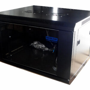 Newlink Gabinete 12RU 24" Con Fan Montaje en Pared (NEW-0924300 / NEW-0924218) - Desarmado