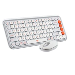 Logitech Teclado Y Mouse POP ICON BT Blanco - 920-013055