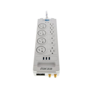 FORZA Regleta Protector de 11 Tomas 1750W/2RJ45 - (FSP-1011USBW)