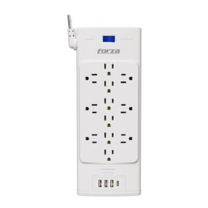 FORZA Regleta Protector de 12 Tomas + 3USB 1540W - FSP-1221USBCW