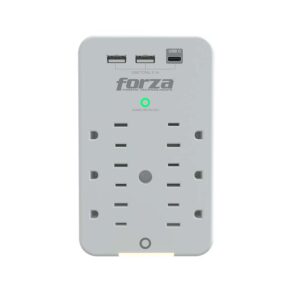 FORZA Tomacorriente Protector 6 Tomas + 3USB - (FWT-631USBC)