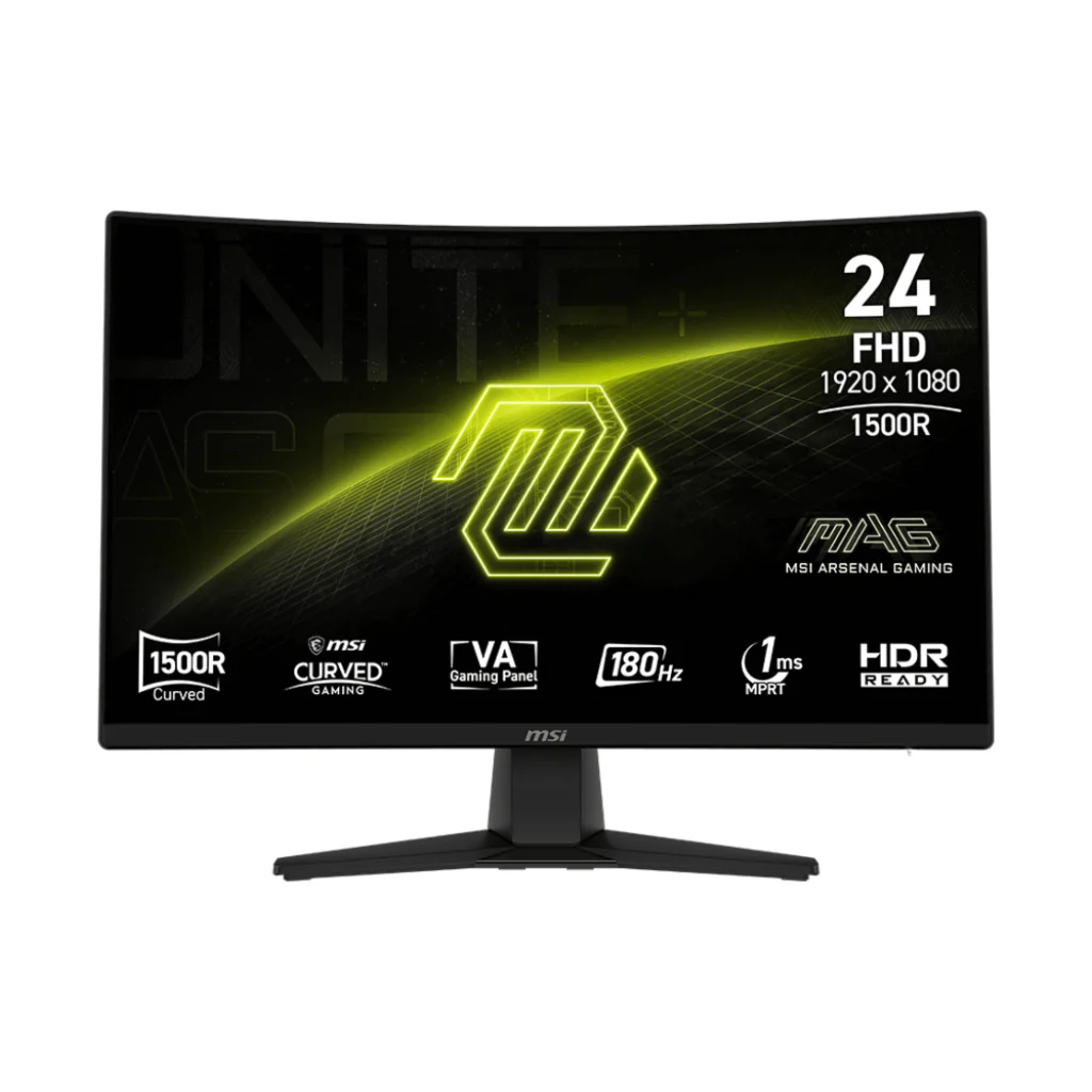 Monitor de 23.6" - MSI - MAG 242C - Curvo Gamer - 180 Hz - HDMI/DP - LED - FHD