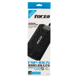 FORZA Regleta Protector de 10 Tomas 1800W - (FSP-10UN)