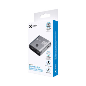 XTECH Switch HDMI de 8K Bidireccional de 2 Puertos - (XHA-440)