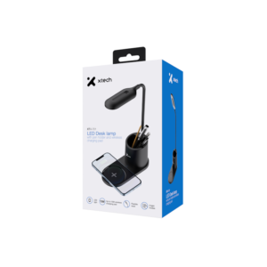 XTECH Lampara LED para escritorio con base de carga inalambrica - XTA-701