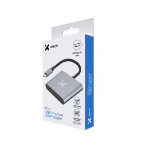 Xtech adaptador de USB Tipo-C Macho a doble HDMI hembra - (XTC-548)