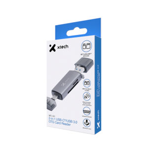 XTECH Lector de tarjetas OTG 2 en 1 USB-C + USB-A - XTC-581
