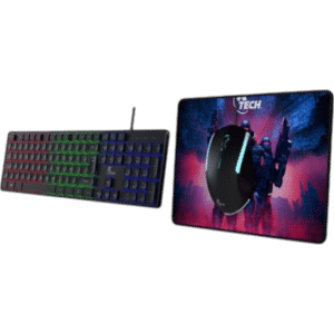 XTECH Teclado + Mouse + Tablita Gaming - Hasha - LED - USB XTK-535
