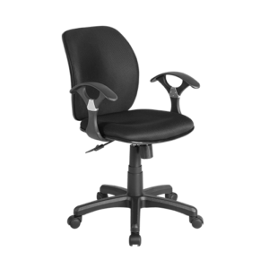 XTECH Silla Secretarial con reposabrazos - Ergo - Negro XTF-SC100