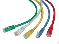 Newlink Cable Patch Cord Cat.5e 50um 1ft (NEW-15801RD)