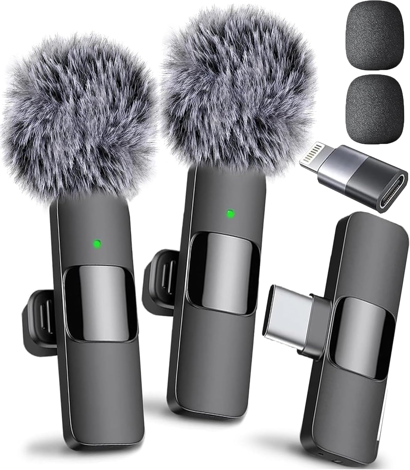 Lavalier - Mini MIC Pro - Microfono para SmartPhone Tipo-C + Lighting Adapt
