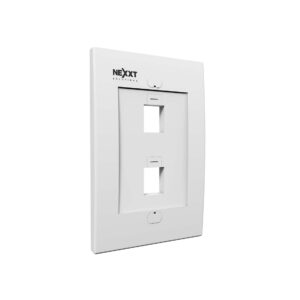 Nexxt Wall Plate 2 Puertos color Blanco (AW160NXT02)